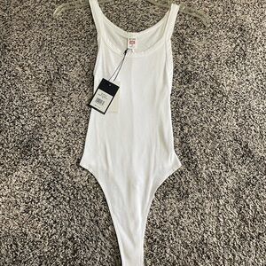 Re/done ribbed tank bodysuit NWT